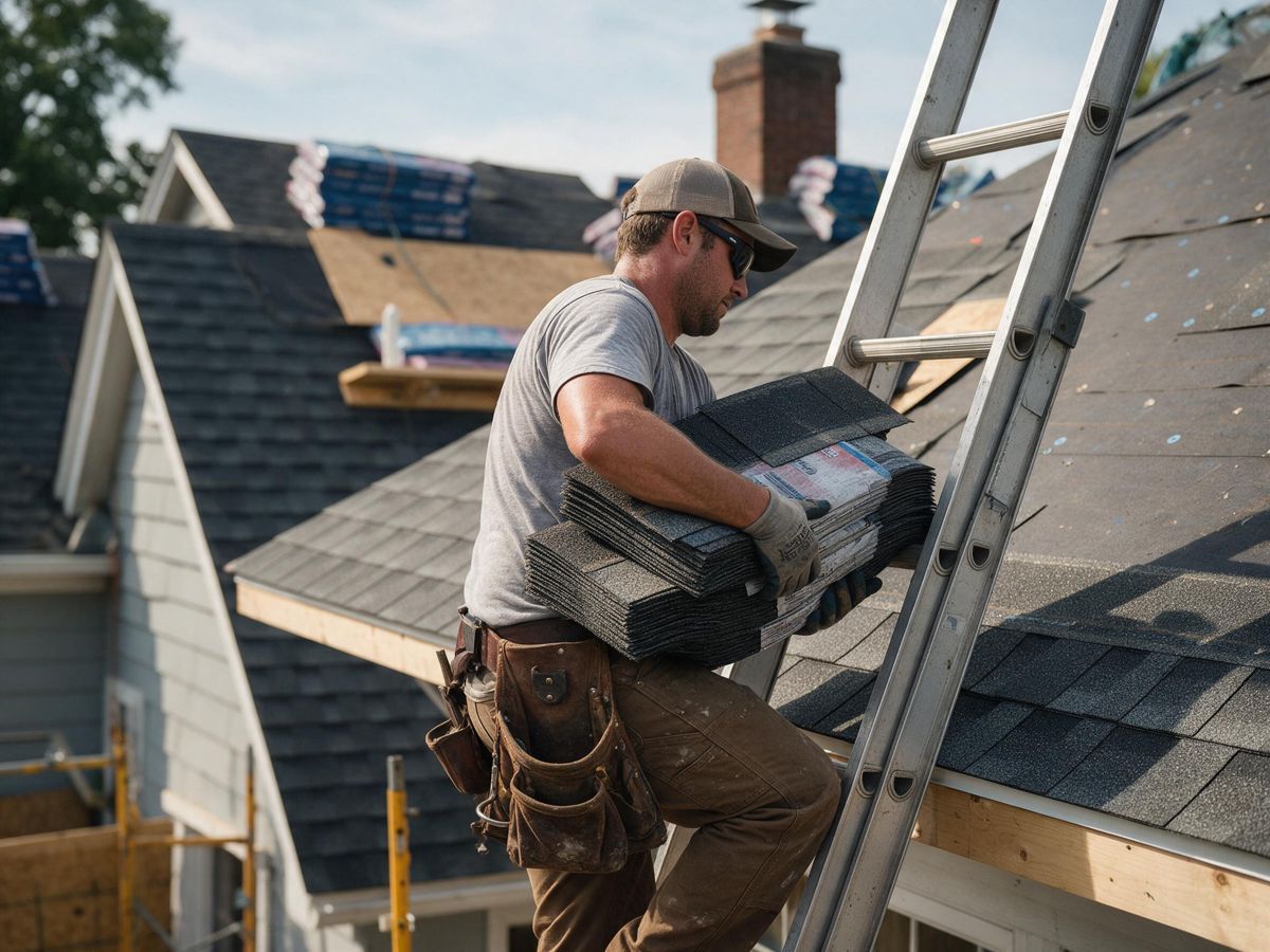 roofing project in Merriam, KS
